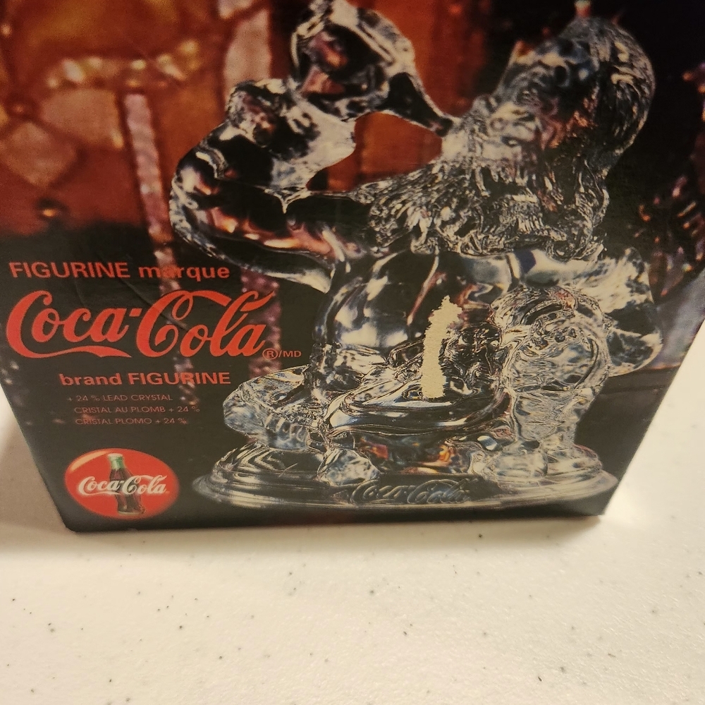 Coke-Cola Clear Glass Santa Claus Figurine - Picture 7 of 11